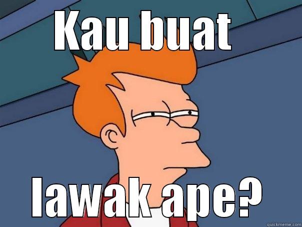 KAU BUAT  LAWAK APE? Futurama Fry