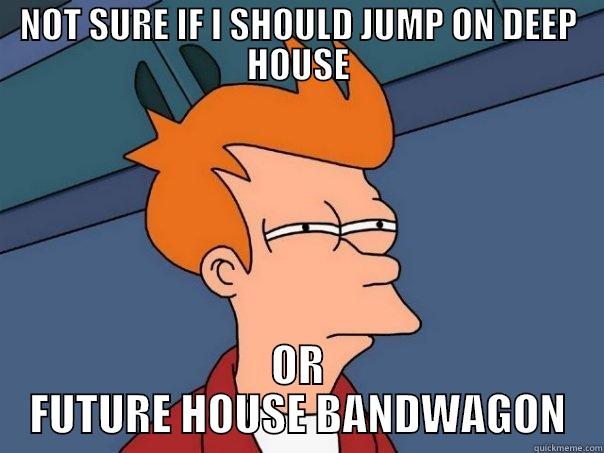 NOT SURE IF I SHOULD JUMP ON DEEP HOUSE OR FUTURE HOUSE BANDWAGON Futurama Fry