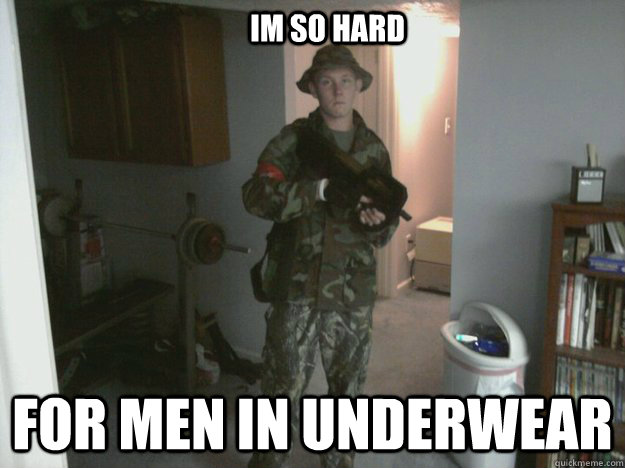 im so hard  for men in underwear - im so hard  for men in underwear  Military Mike