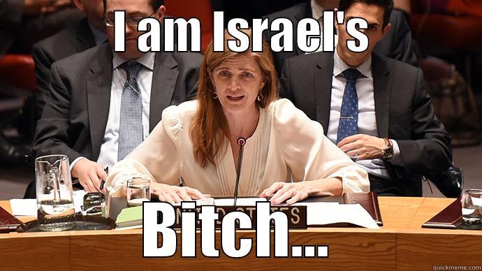             I AM ISRAEL'S             BITCH... Misc