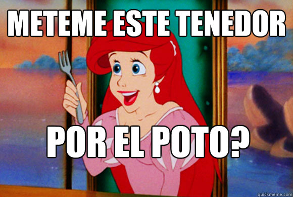 METEME ESTE TENEDOR POR EL POTO?  Disney Logic