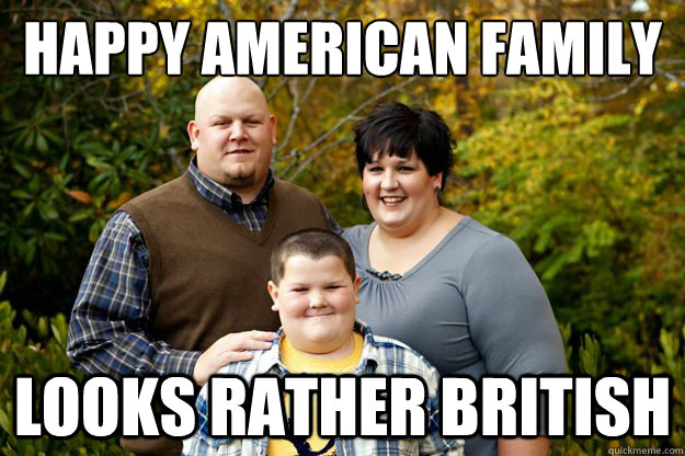 Happy American Family Looks Rather British  Happy American Family