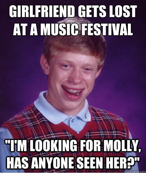 girlfriend gets lost at a music festival 