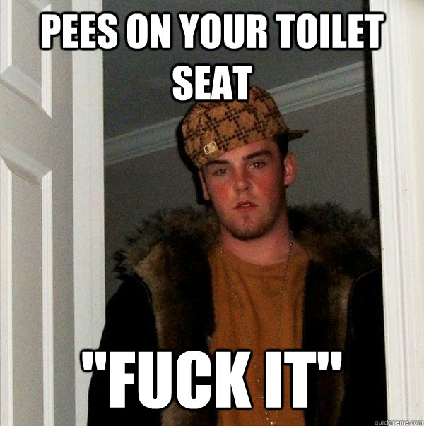 pees on your toilet seat 