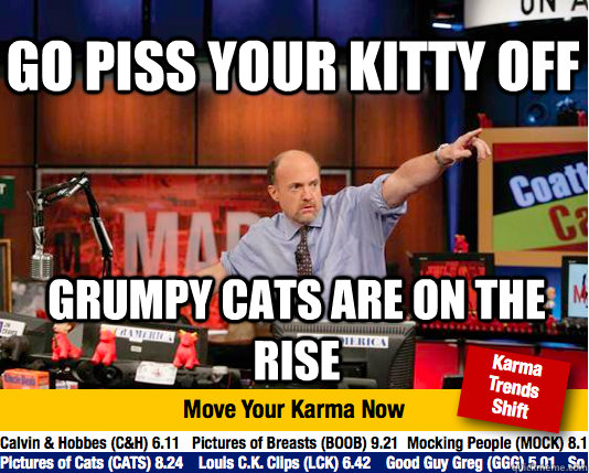 Go Piss your kitty off Grumpy Cats are on the rise  Mad Karma with Jim Cramer