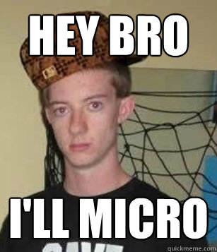 Hey bro I'll micro  