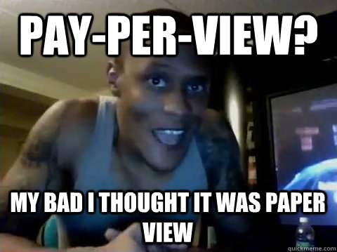 Pay-per-view? My bad I thought it was paper view - Pay-per-view? My bad I thought it was paper view  Canibus - Sensezi