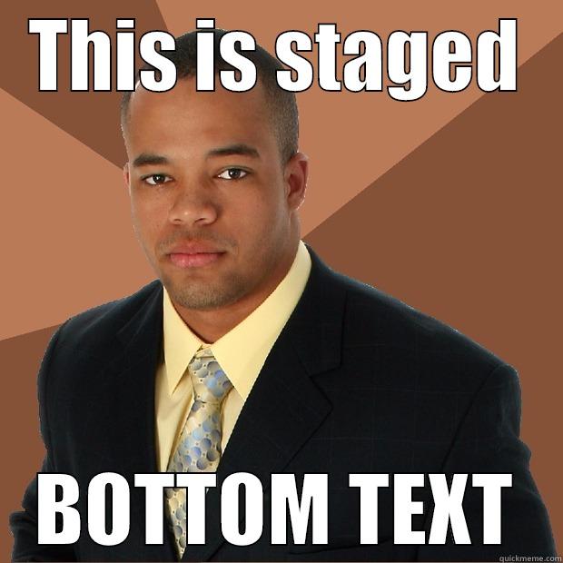 THIS IS STAGED BOTTOM TEXT Successful Black Man