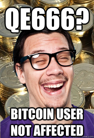 QE666? bitcoin user not affected  Bitcoin user not affected