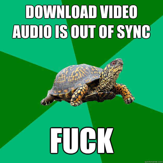 DOWNLOAD VIDEO
AUDIO IS OUT OF SYNC FUCK  Torrenting Turtle