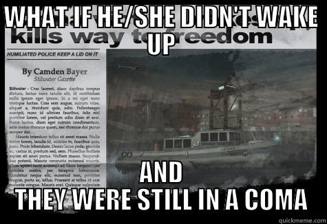 SR2 Coma theory - WHAT IF HE/SHE DIDN'T WAKE UP AND THEY WERE STILL IN A COMA Misc