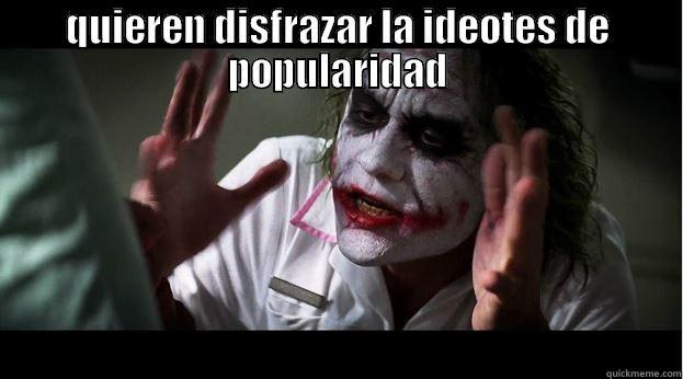 QUIEREN DISFRAZAR LA IDEOTES DE POPULARIDAD  Joker Mind Loss