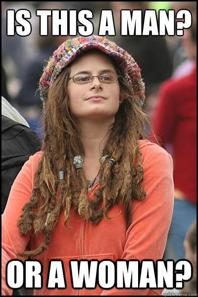 Is this a man? Or a woman?  College Liberal