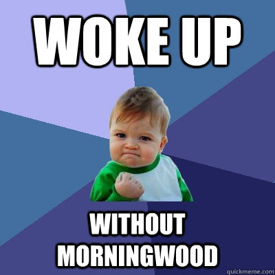 Woke up without morningwood  Success Kid