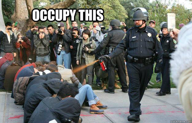 occupy this  Pimp Pepper Spray Cop