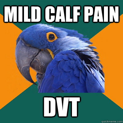 Mild calf pain dvt - Mild calf pain dvt  Paranoid Parrot