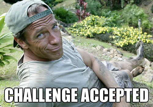  challenge accepted -  challenge accepted  challenge accepted mike rowe