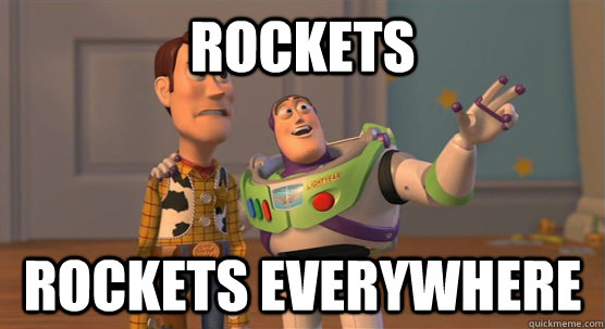 rockets rockets everywhere  Toy Story Everywhere