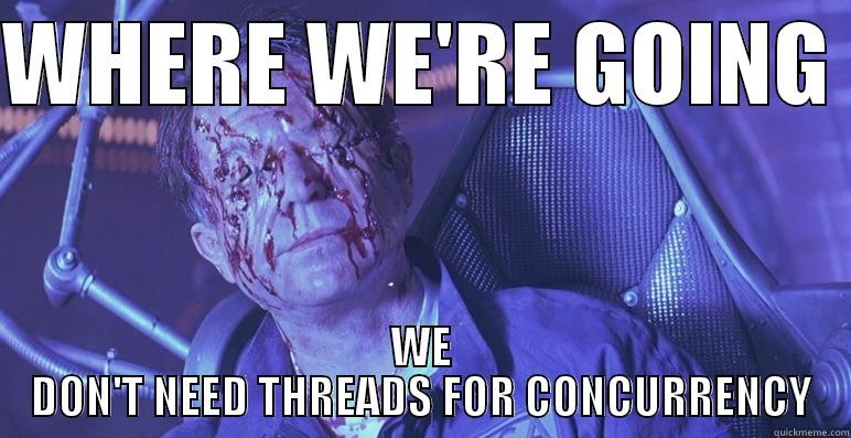 NodeJS Event Horizon - WHERE WE'RE GOING  WE DON'T NEED THREADS FOR CONCURRENCY Misc