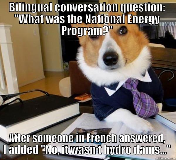 BILINGUAL CONVERSATION QUESTION: 