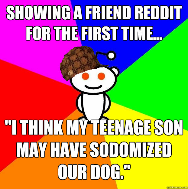 Showing a friend Reddit for the first time... 