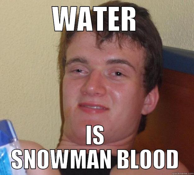 WATER IS SNOWMAN BLOOD 10 Guy