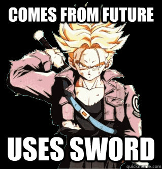 Comes from Future Uses sword  