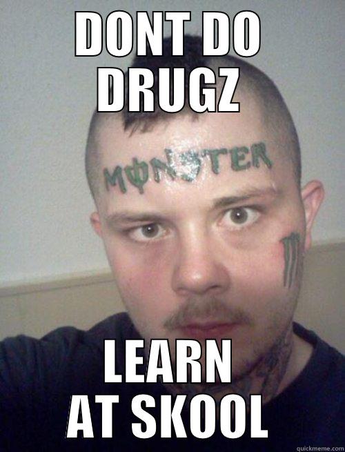 DONT DO DRUGZ LEARN AT SKOOL Misc