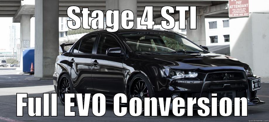 How to build an STI - STAGE 4 STI FULL EVO CONVERSION Misc