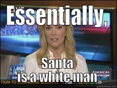 ESSENTIALLY, SANTA IS A WHITE MAN Megyn Kelly