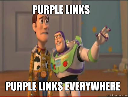 purple links purple links everywhere  woody and buzz