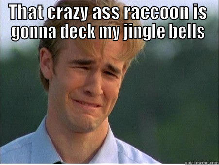 THAT CRAZY ASS RACCOON IS GONNA DECK MY JINGLE BELLS  1990s Problems