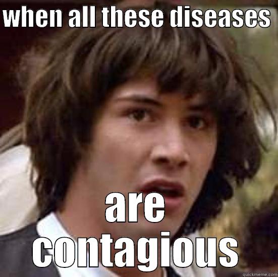 WHEN ALL THESE DISEASES  ARE CONTAGIOUS conspiracy keanu