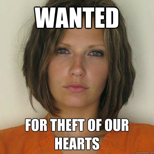 WANTED for theft of our hearts  Attractive Convict