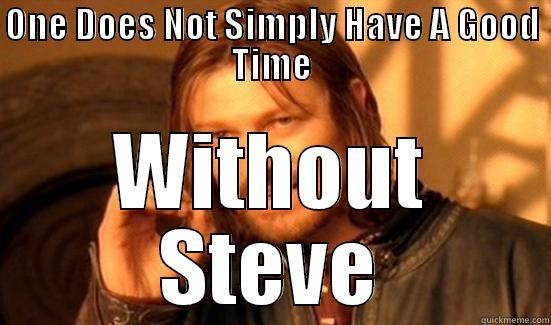 ONE DOES NOT SIMPLY HAVE A GOOD TIME WITHOUT STEVE Boromir