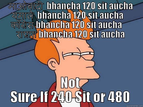 माओबादी  BHANCHA 120 SIT AUCHA यमाले  BHANCHA 120 SIT AUCHA     काँग्रेस BHANCHA 120 SIT AUCHA      राप्रपा BHANCHA 120 SIT AUCHA NOT SURE IF 240 SIT OR 480 Futurama Fry