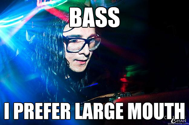 bass i prefer large mouth  Dubstep Oblivious Skrillex