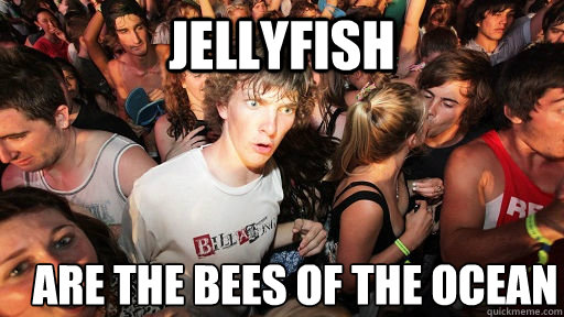 Jellyfish are the bees of the ocean
  Sudden Clarity Clarence