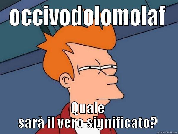 OCCIVODOLOMOLAF QUALE SARÀ IL VERO SIGNIFICATO? Futurama Fry