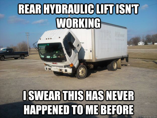 Rear hydraulic lift isn't working I swear this has never happened to me before - Rear hydraulic lift isn't working I swear this has never happened to me before  Candy Truck