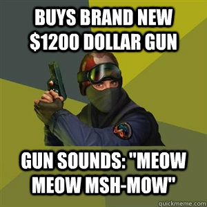 Buys brand new $1200 dollar gun Gun sounds: 