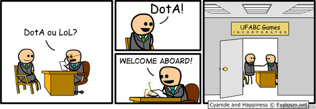 DotA ou LoL? DotA! UFABC Games  welcome aboard