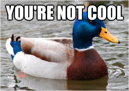 you're not cool  - you're not cool   Mixed Advice Mallard