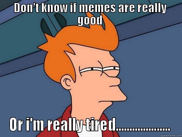 DON'T KNOW IF MEMES ARE REALLY GOOD OR I'M REALLY TIRED.................... Futurama Fry