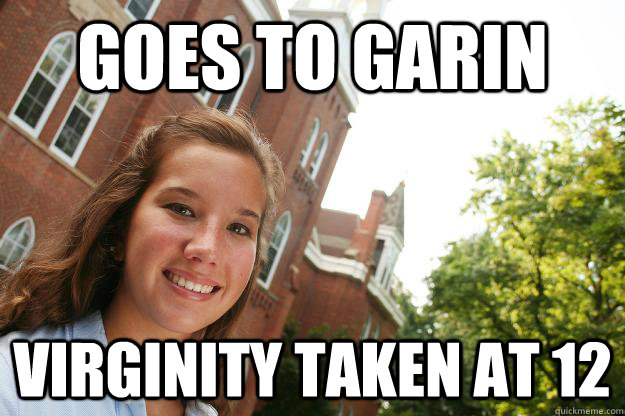 GOES TO GARIN virginity taken at 12  College Freshmen Girl