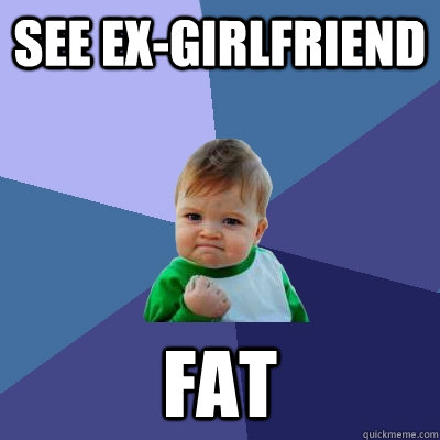 See ex-girlfriend fat  Success Kid