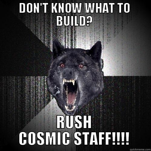 Krashy on building champions - DON'T KNOW WHAT TO BUILD? RUSH COSMIC STAFF!!!! Insanity Wolf