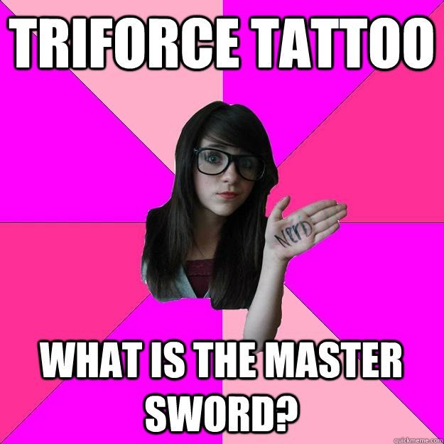 Triforce Tattoo What is the Master Sword?  Idiot Nerd Girl