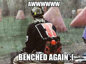 Awwwwww Benched Again :( - Awwwwww Benched Again :(  Ha derek