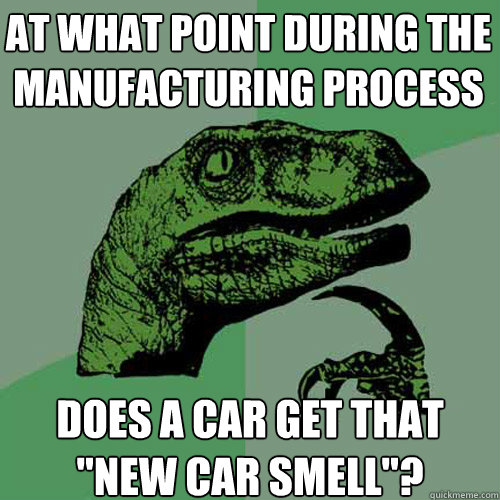 at what point during the manufacturing process does a car get that 